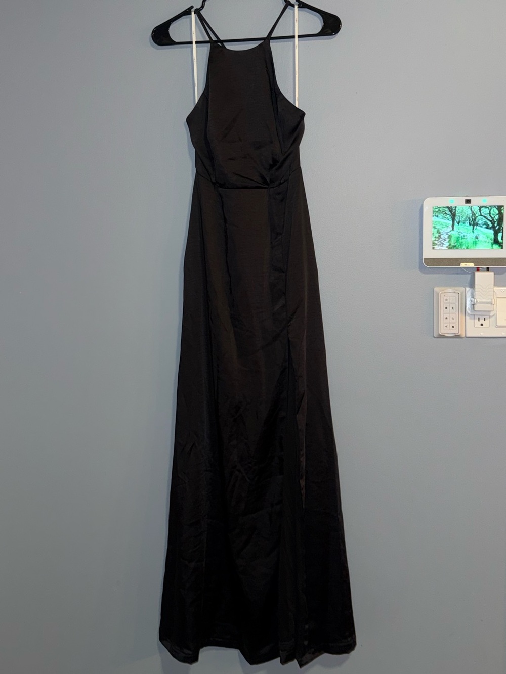 Lulu's Black Halter Maxi Dress